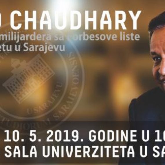 Posjeta i predavanje Binoda Chaudharyja, milijardera sa Forbesove liste, na UNSA