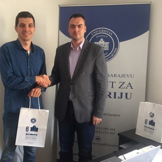 Predsjednik Udruženja za zaštitu kulturne baštine “Isa-beg Ishaković” u posjeti Institutu za historiju