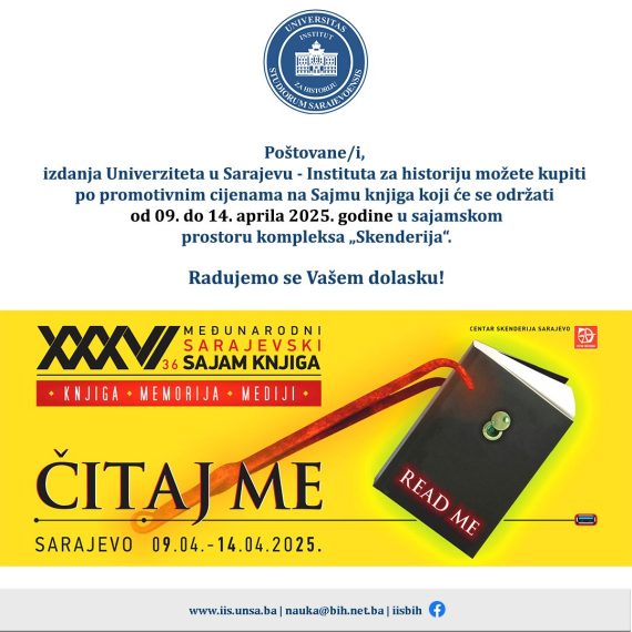 Izdanja Instituta za historiju na Sajmu knjiga u Skenderiji