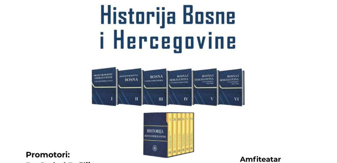 Najava promocije edicije “Historija Bosne i Hercegovine I-VI” u Bihaću
