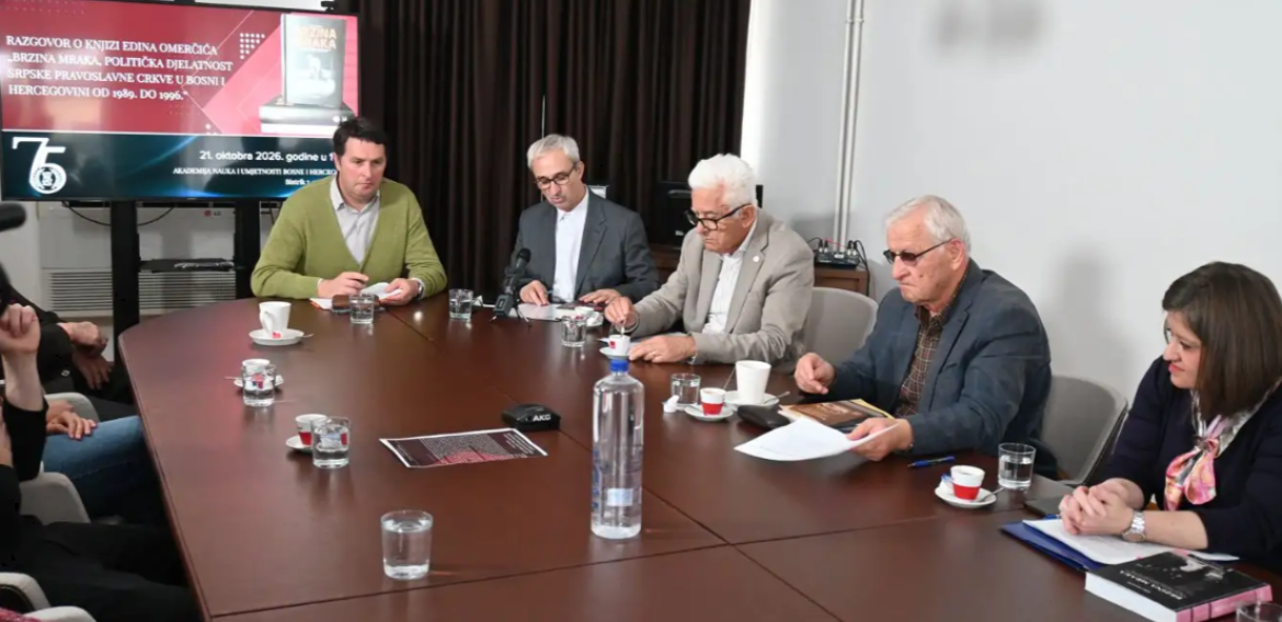 Na Akademiji nauka i umjetnosti Bosne i Hercegovine održan razgovor o knjizi „Brzina mraka“ dr.sc. Edina Omerčića