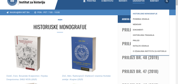 Institut za historiju digitalizirao vlastita izdanja