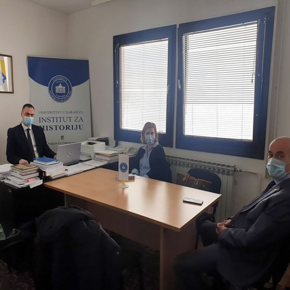 Ministrica za nauku, visoko obrazovanje i mlade KS i Rektor UNSA u posjeti Institutu za historiju