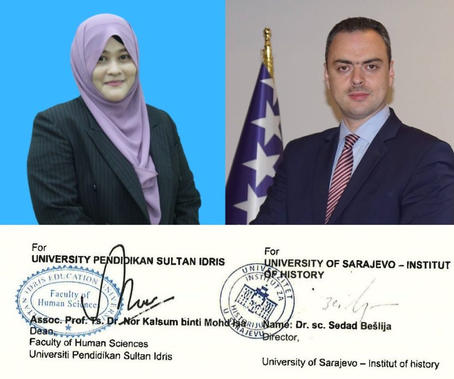 Potpisan Sporazum o saradnji Instituta za historiju i Fakulteta za humanističke nauke Univerziteta Pendidikan Sultan Idris iz Malezije