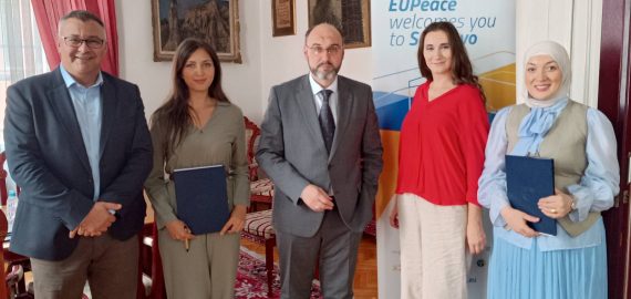 Uposlenica Instituta za historiju, Anida Ibričić, MA, dobitnica EUPeace mobilnosti, među prvim doktorantima Univerziteta u Sarajevu
